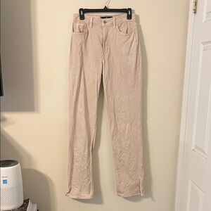 Hollister Women's Straight Leg Jeans in Cream